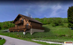 Parcelle de terrain avec permis de construire pour chalet
