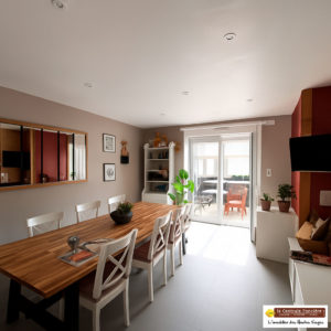 EXCLUSIVITE !  LA BRESSE  SUPERBE DUPLEX rénové avec terrasse, jardin et garage